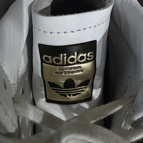 Adidas Women's White and Black High-Top Sneakers - Picture 6 of 7